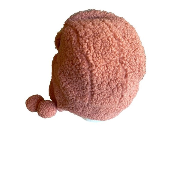 Ella Ivory Pink Teddy Bear Trapper Hat One Size Ear Flaps - Picture 3 of 8
